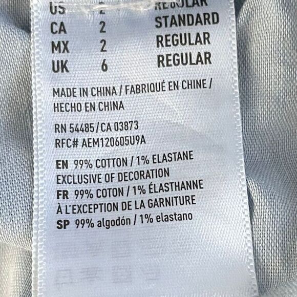 AMERICAN EAGLE Jeans Womens 2 Vintage Hi-Rise Skinny Distressed Button-Fly AEO - Picture 8 of 8